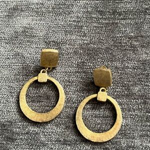 Vintage fashion gold hoop earrings